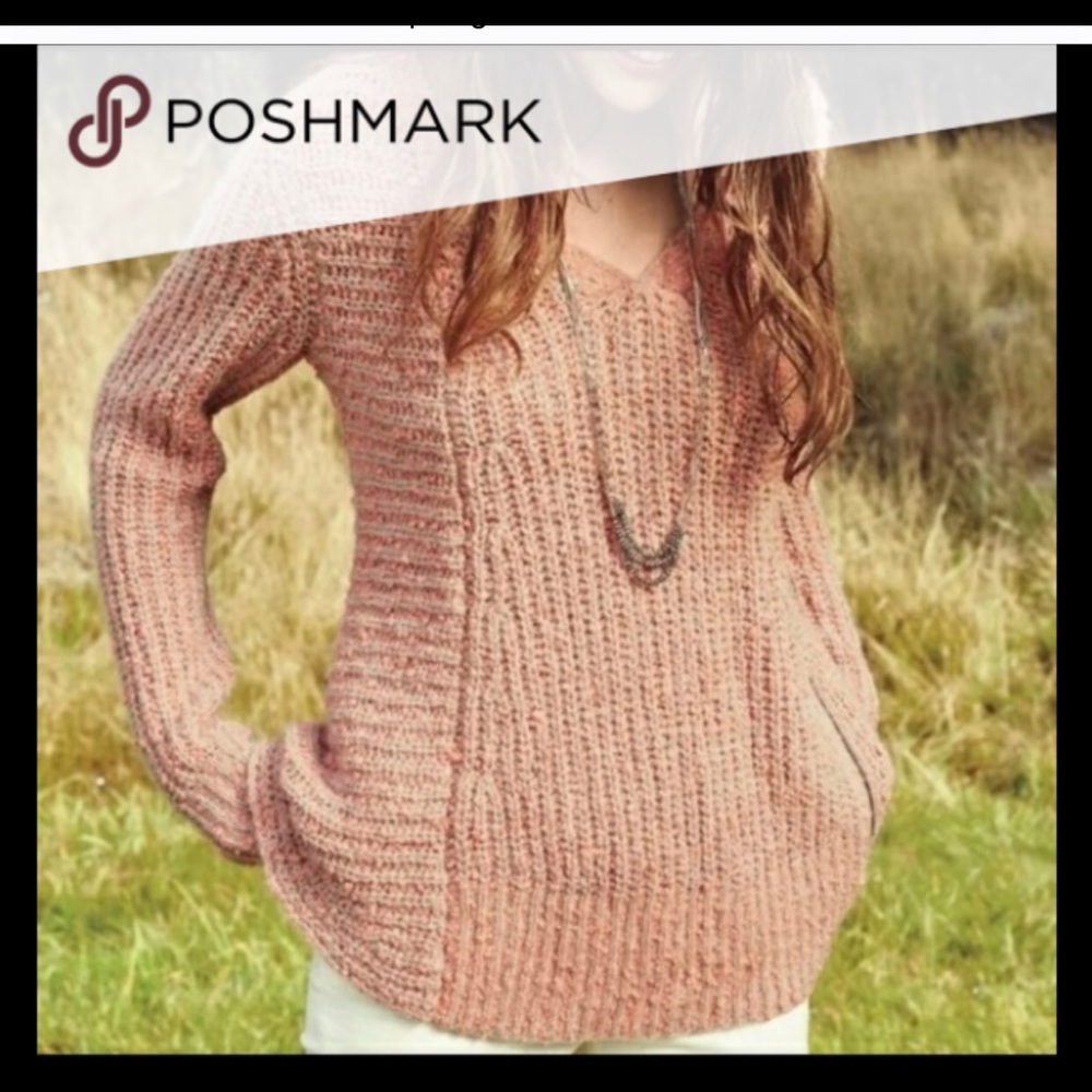 Anthropologie Sweater with zip sides
